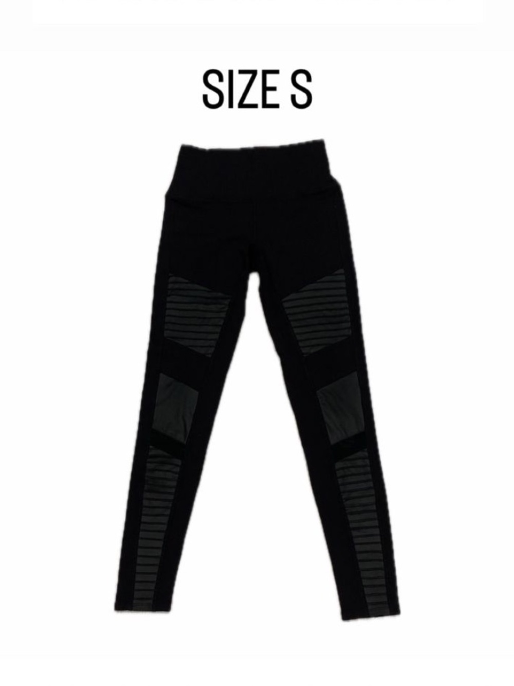 Alo Yoga Black High-Waist Moto Leggings Size Small.